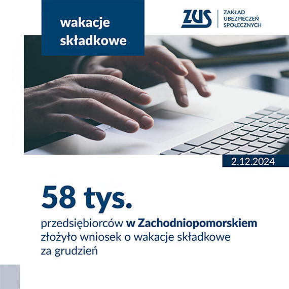 Zachodniopomorskie: 58 tys. wnioskw o wakacje skadkowe