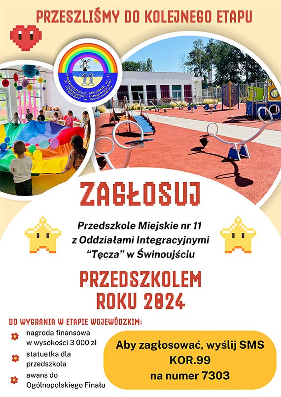 Przedszkole „Tcza” w winoujciu walczy o zwycistwo w Plebiscycie Edukacyjnym 2024 – zachcamy do gosowania!