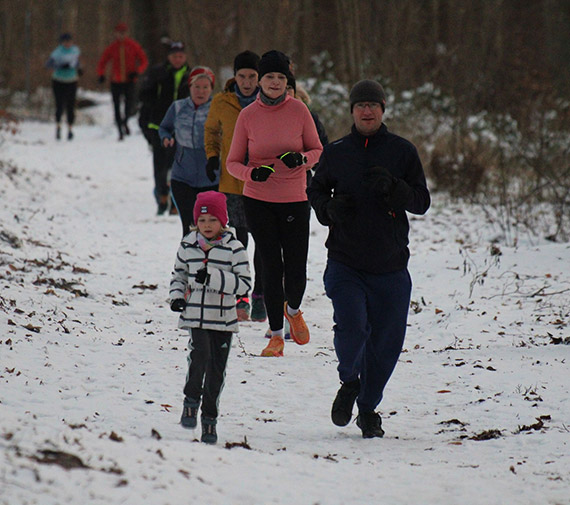 380. parkrun w zimowej scenerii