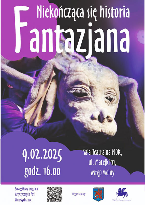 Niedziela, 16:00 – „Fantazjana" – Niekoczca si historia (MDK Sala teatralna)