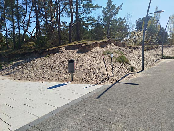 Osuwajca si wydma przy Promenadzie Zdrowia. Mieszkaniec apeluje o interwencj