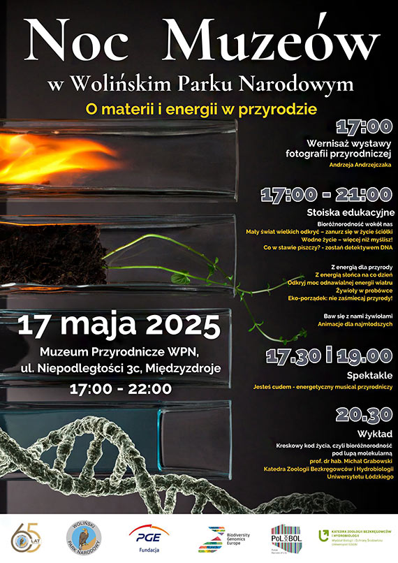 Woliski Park Narodowy zaprasza na Noc Muzew 2025