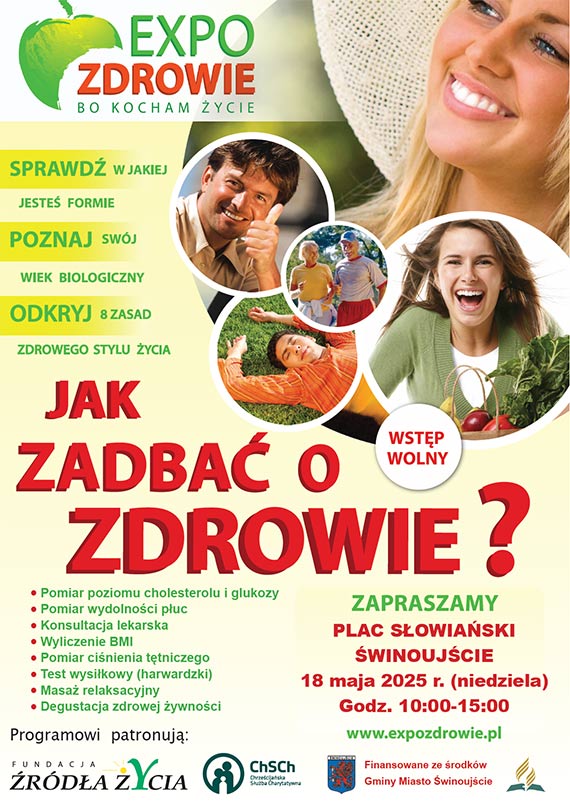 Przebadaj się i skosztuj zdrowych potraw - Expo Zdrowie w Świnoujściu