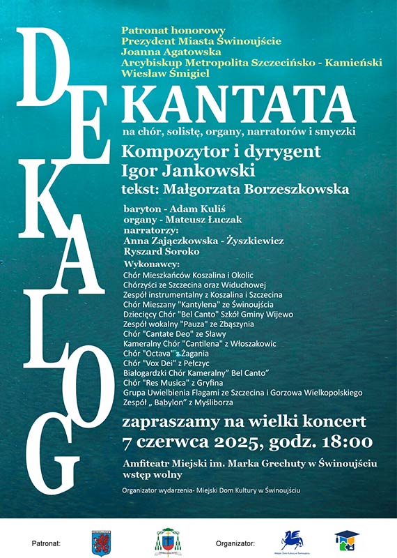 Zaproszenie na bezpatne koncerty w Amfiteatrze Miejskim w dniu 7.06.2025 roku