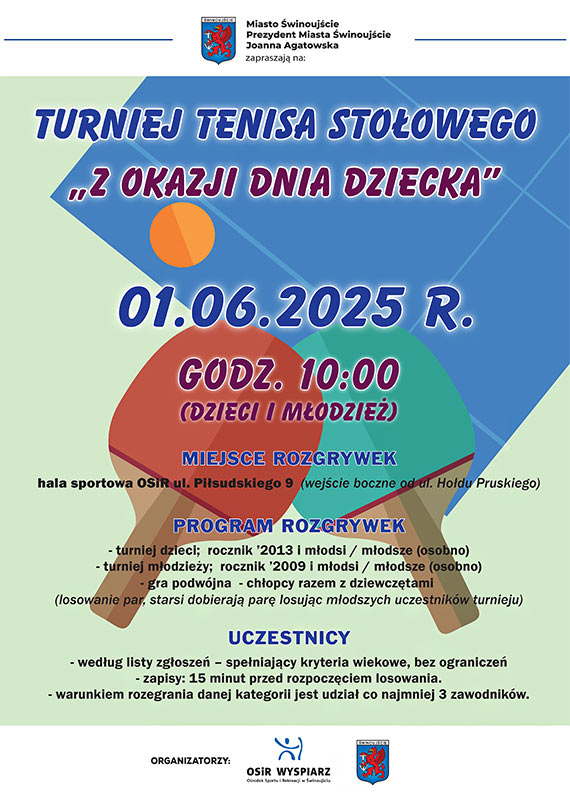 Turniej Tenisa Stoowego z okazji Dnia Dziecka