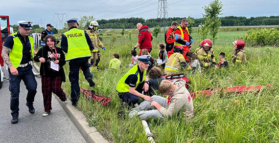 Katastrofa w ruchu drogowym – ćwiczenia koszalińskich służb ratunkowych