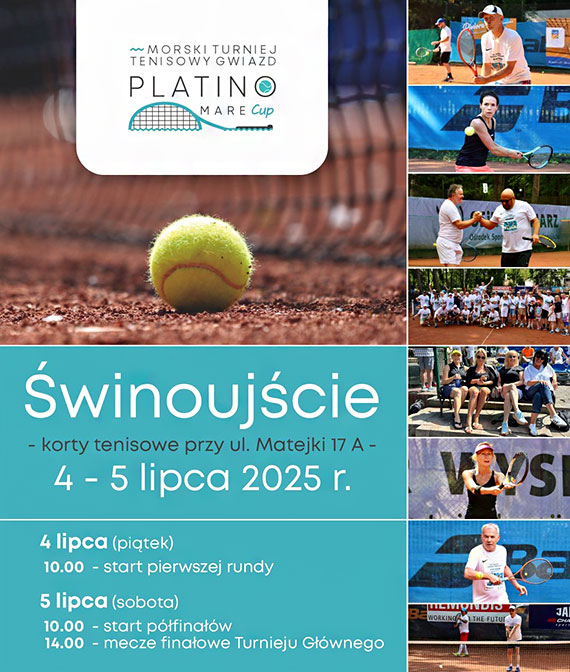 Gwiazdy filmu i sceny znw na kortach w winoujciu. Rusza XXI Morski Turniej Tenisowy Platino Mare Cup