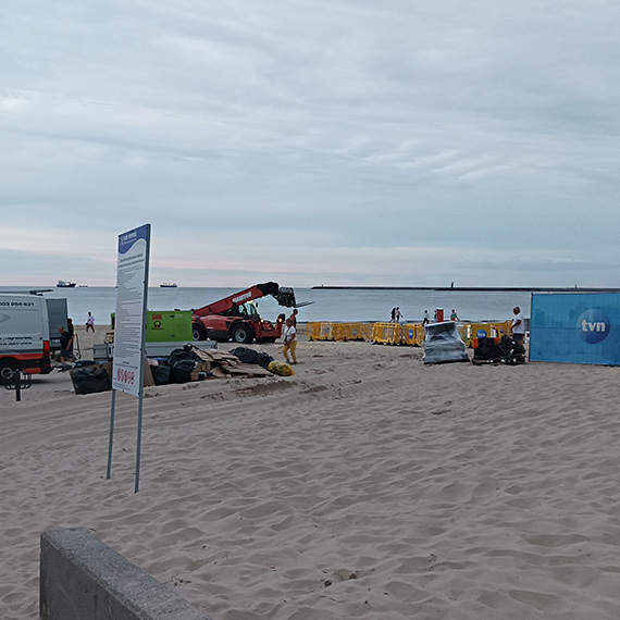 Letnia ekipa TVN zniknęła z plaży