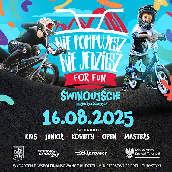 Pumptrack dla najmłodszych! Rodzinne zawody „Nie Pompujesz – Nie Jedziesz For Fun” już wkrótce
