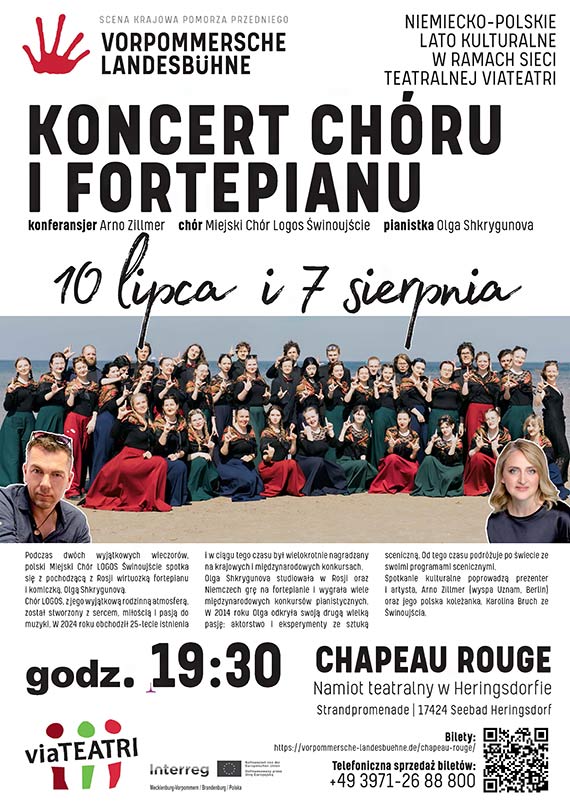 Koncert Miejskiego Chru Logos i Olgi Shkrygunovej
