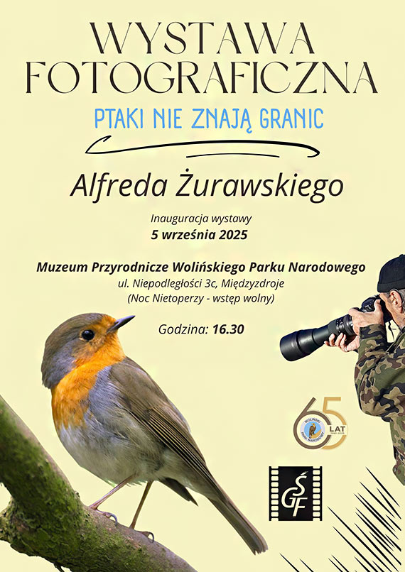 Midzyzdroje: Inauguracja wystawy fotografii Alfreda urawskiego pt. „Ptaki nie znaj granic”