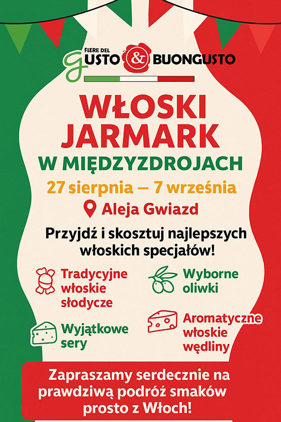 Woski jarmark w Midzyzdrojach - smak Italii na Alei Gwiazd