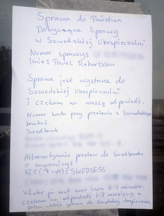 Tajemnicza kartka na drzwiach bloku przy Grunwaldzkiej 68. Mieszkacy podejrzewaj prb wyudzenia