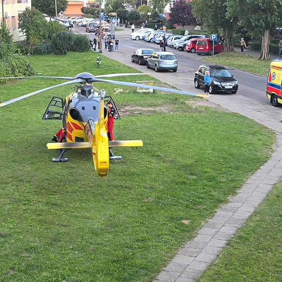 migowiec LPR ldowa na Witosa. Starszy mczyzna z udarem trafi do szpitala w Gryficach