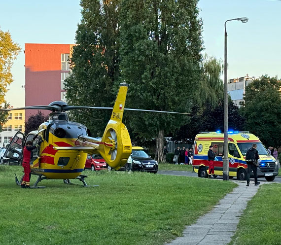 migowiec LPR ldowa na Witosa. Starszy mczyzna z udarem trafi do szpitala w Gryficach