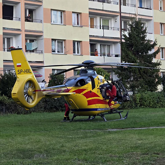 migowiec LPR ldowa na Witosa. Starszy mczyzna z udarem trafi do szpitala w Gryficach