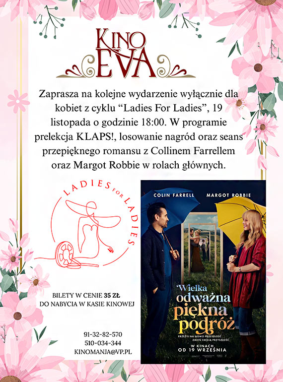 Wieczr tylko dla kobiet! Kino Eva w Midzyzdrojach zaprasza na „Ladies For Ladies” z filmem, ktry poruszy kad dusz