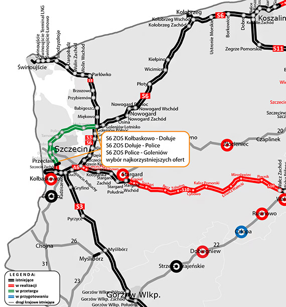 Wybraliśmy wykonawców Zachodniej Obwodnicy Szczecina w ciągu S6