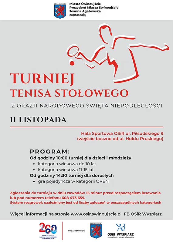 Turniej Tenisa Stoowego z okazji Narodowego wita Niepodlegoci