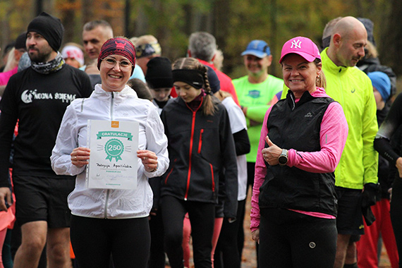 250. parkanw Patrycji na 425. parkrunie