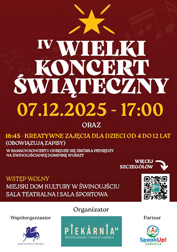 Zapraszamy na IV Wielki Koncert Świąteczny!
