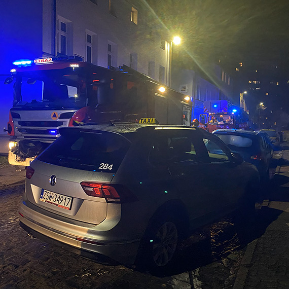 Po�ar komina przy ulicy �u�yckiej w �winouj�ciu. Interweniowa�a stra� po�arna