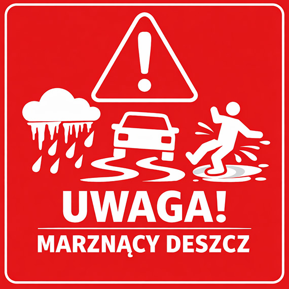 Marzn�cy deszcz nad Pomorzem Zachodnim. S�u�by w gotowo�ci, apel o ostro�no��