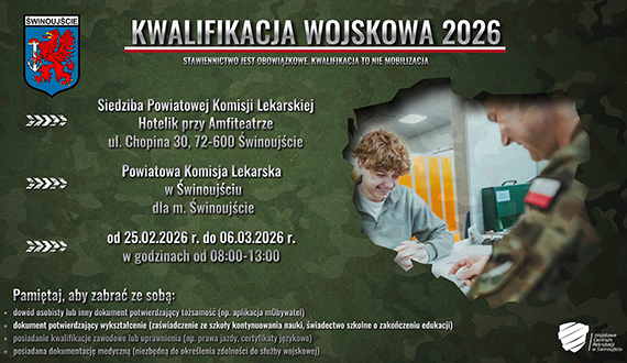 Kwalifikacja wojskowa 2026 w mie�cie �winouj�cie