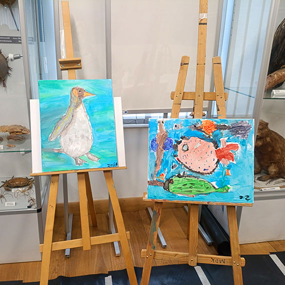 Wystawa prac m�odych artyst�w w Muzeum Rybo��wstwa Morskiego