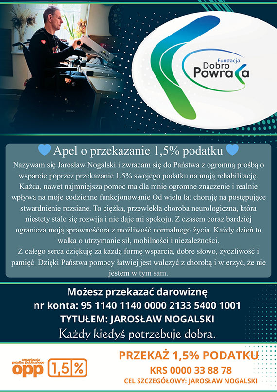 Stra�ak prosi o 1,5% podatku