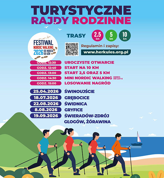 �winouj�cie zaprasza na Festiwal Nordic Walking „od Morza do G�r” - aktywna sobota dla mieszka�c�w i go�ci