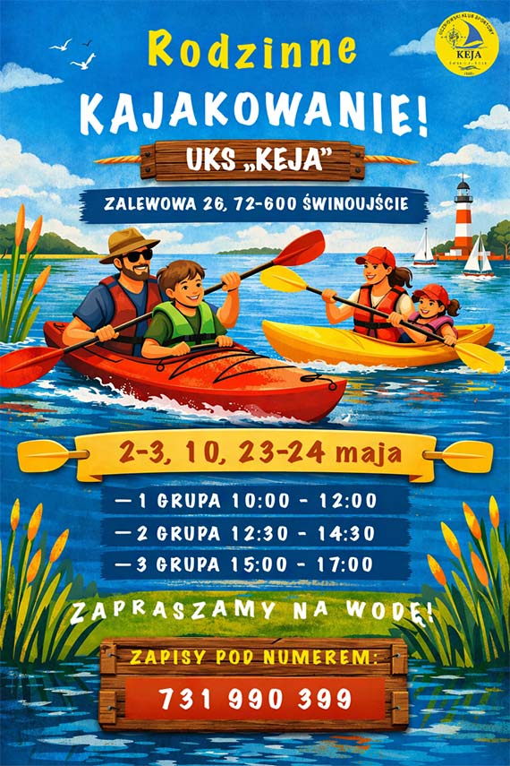 Darmowe kajaki w �winouj�ciu - ruszaj� zapisy na rodzinne zaj�cia w Przytorze