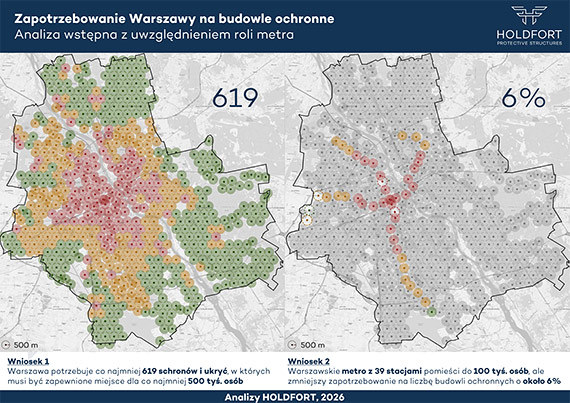 Warszawa potrzebuje ponad 600 schron�w. Metro nie zape�ni tej luki