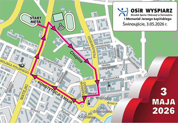 Zamkni�cie ulic i utrudnienia w ruchu podczas Biegu Konstytucji 3-go Maja – I Memoria� Jerzego �api�skiego w dniu 3 maja 2026