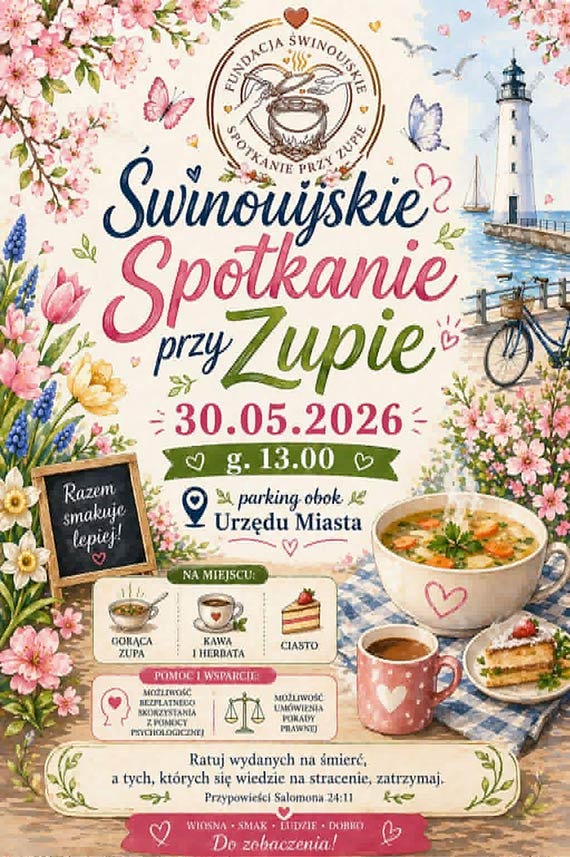 Nie b�d� sam — przyjd� na �winoujskie Spotkanie przy Zupie!