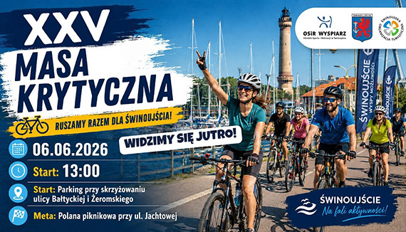 Rowerowa Masa Krytyczna, czyli Letnia Parada Rowerowa w �winouj�ciu