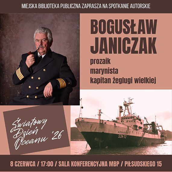 Spotkanie z Bogus�awem Janiczakiem z okazji �wiatowego Dnia Ocean�w
