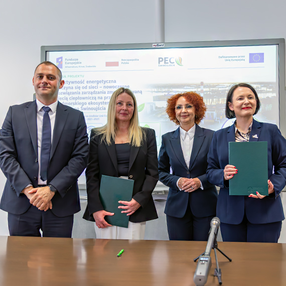  Blisko 8,7 mln z� unijnego wsparcia dla PEC. Podpisano umow� na modernizacj� sieci ciep�owniczej w �winouj�ciu. Zobacz film!