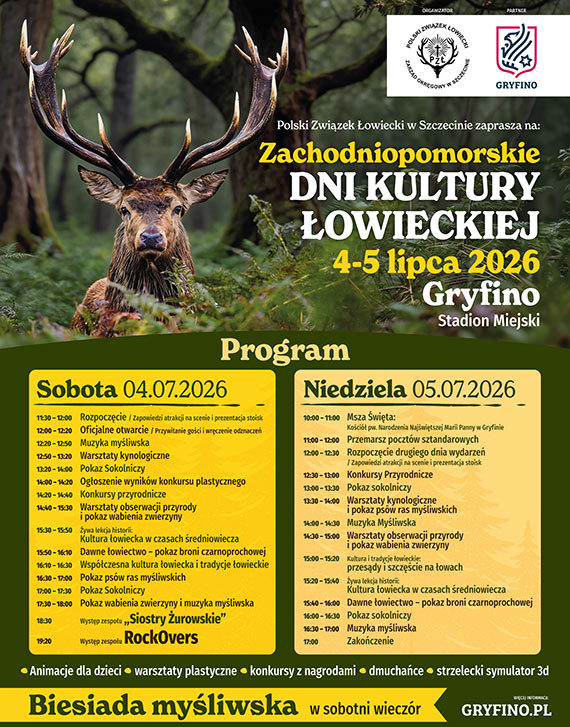 Zachodniopomorskie Dni Kultury �owieckiej 2026 w Gryfinie