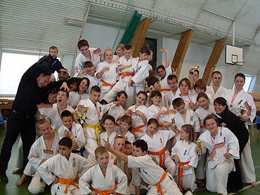 winoujska Akademia Karate Kyokushin na  Wojewdzkiej Olimpiadzie Modziey w Karate Kyokushin- Miel